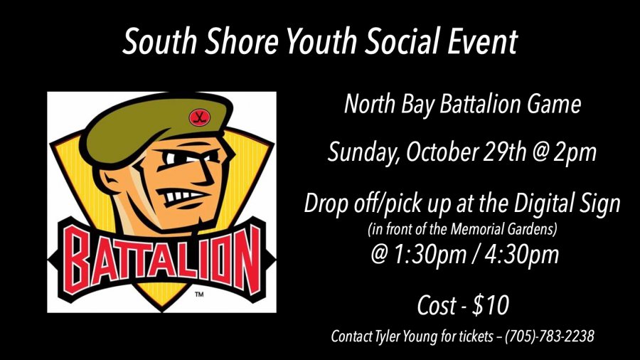 Youth Social - North Bay Battalion's Game