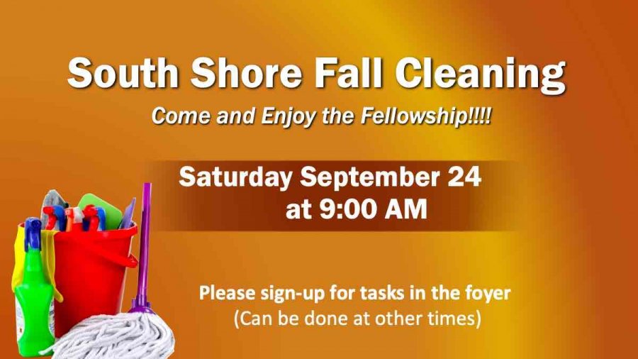 South Shore Church Fall Cleaning