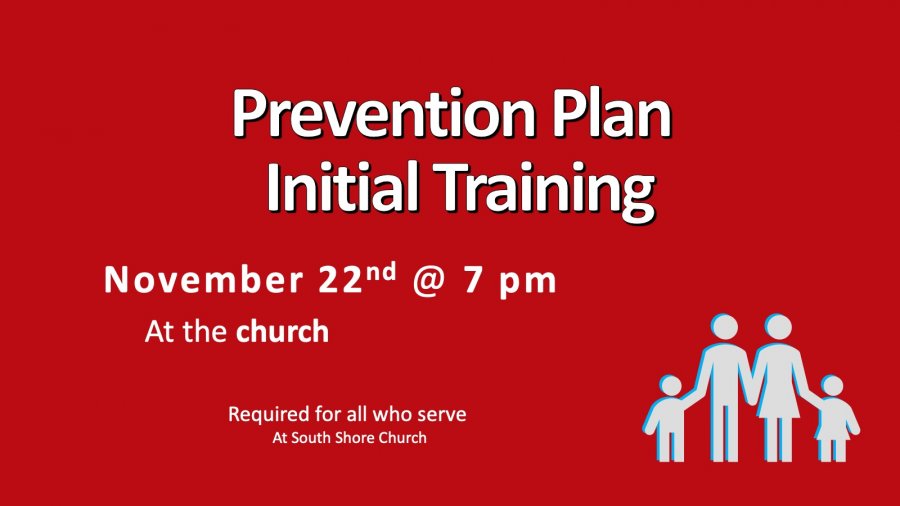 Prevention Plan Initial Training